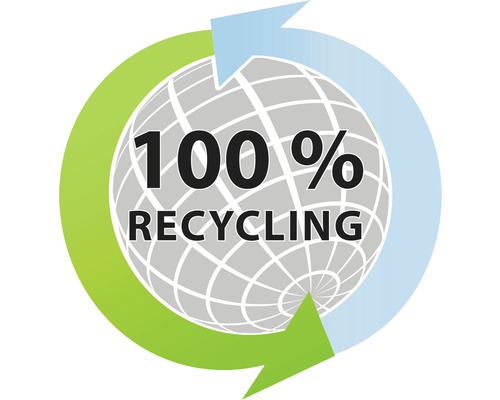 Symbol für 100 Prozent Recycling