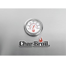 Char-Broil Logo und Grillthermometer