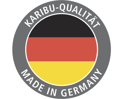 Karibu Qualität Made in Germany Siegel