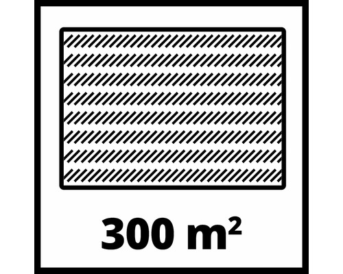 Geeignet für eine Rasenfläche von 300 Quadratmetern