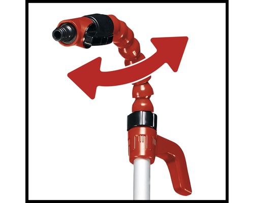 Gartendusche mit flexiblem Duschkopf und Richtungsanzeige