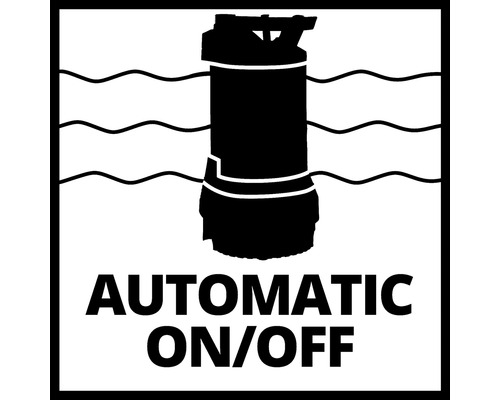 Symbol für automatische Ein- und Ausschaltfunktion einer Pumpe