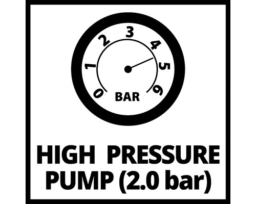 Hochdruckpumpe bis 2.0 bar Anzeige