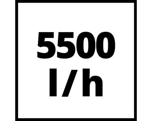 5500 Liter pro Stunde Durchflussmenge