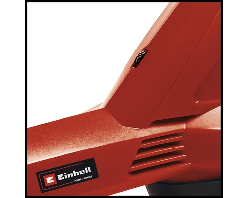Detailansicht eines Häckslers mit Einhell Logo