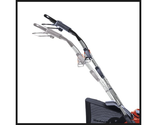 Einstellbarer Führungsholm eines Rasenmähers