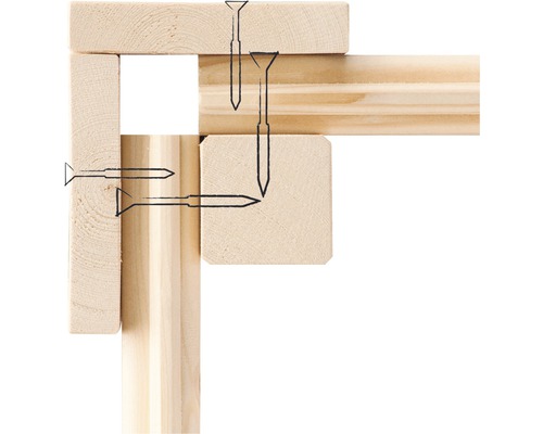 Holzkonstruktion mit Schrauben