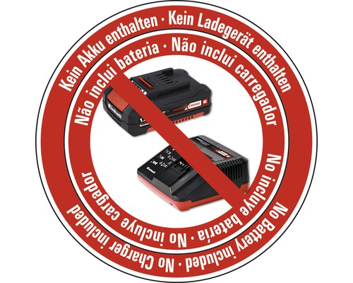 Symbol: Kein Akku, kein Ladegerät enthalten