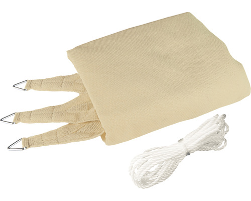 Sonnensegel mit Seil zur Befestigung