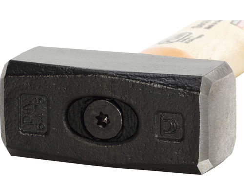 Hammerkopf aus Stahl mit Holzgriff, DIN 6475