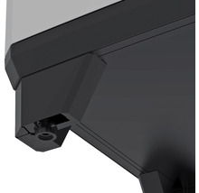 Recyclingschrank Split Premium Kunststoff 220 Liter grau/schwarz