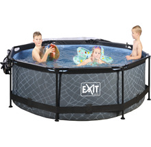 Aufstellpool mit spielenden Kindern im Wasser