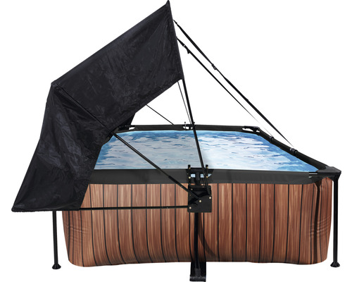 Aufstellpool mit Sonnenschutz