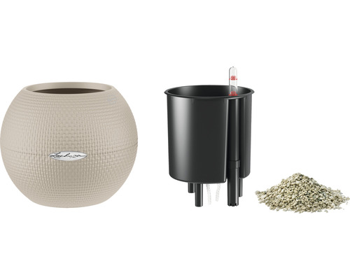 Lechuza Yula Pflanzgefäß mit Bewässerungssystem und Pflanzsubstrat