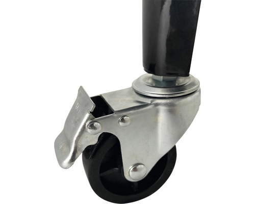 Schwenkrolle mit Feststellbremse für Möbel