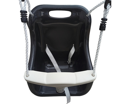 Babyschaukel mit Seilaufhängung und Sicherheitsgurt