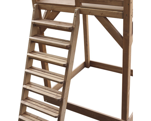 Holzleiter eines Spielturms