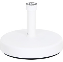 Weißer Sonnenschirmständer aus Kunststoff