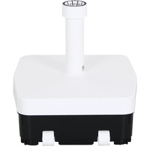 Sonnenschirmständer aus Kunststoff mit Rollen