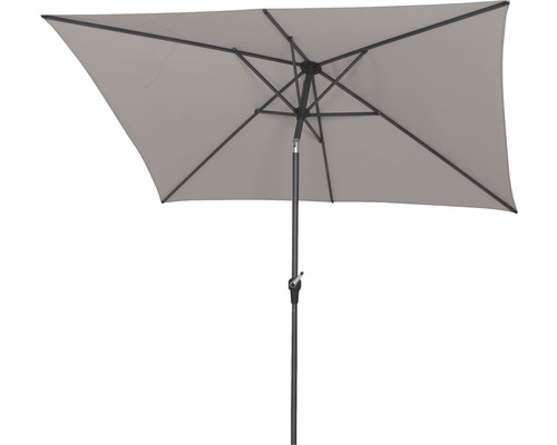 Rechteckiger Sonnenschirm mit Kurbelmechanismus