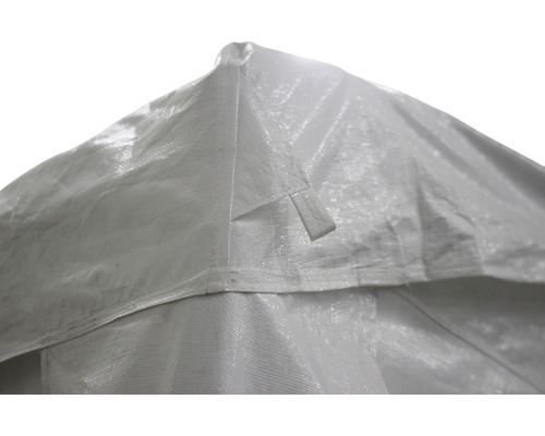 Detailansicht einer wasserdichten Zeltplane