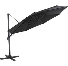 Freiarm-Sonnenschirm mit Standfuß für den Garten