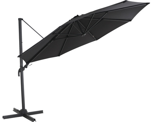Freiarm-Sonnenschirm mit Standfuß für den Garten