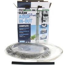 JBL Aqua In-Out Complete Wasserwechselset im geöffneten Karton mit Schlauch