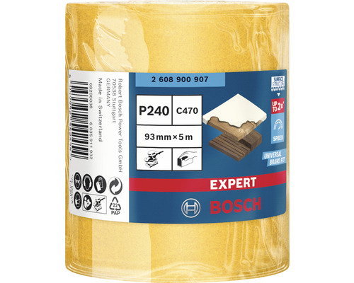 Bosch Expert Schleifpapierrolle, Körnung P240, circa 93 Millimeter x 5 Meter