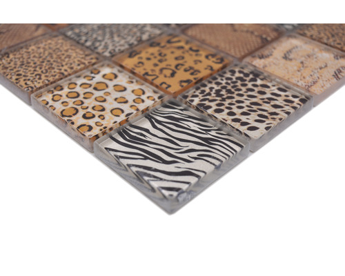 Mosaikfliese mit Tiermuster