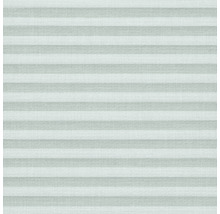 Nahaufnahme einer horizontal gefalteten Plisseejalousie.