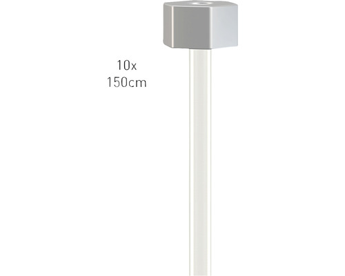 Zehn Stück Pfosten mit einer Länge von 150 cm