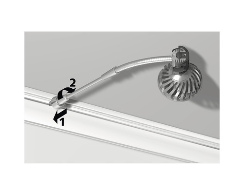 Schwenkbarer LED-Spot zur Wandmontage mit flexibler Halterung