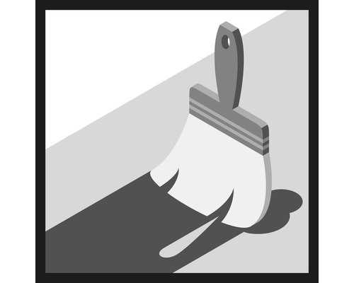 Illustration eines Pinsels für Malerarbeiten.