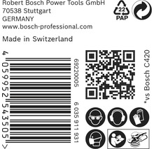 Informationen zu Robert Bosch Power Tools, Barcode, QR-Code und Sicherheitshinweise