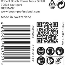 Schleifblatt für Schwingschleifer Bosch, 80x133 mm, Korn 120, 8-Loch, 50 Stück