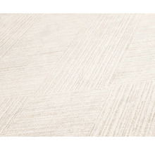 Nahaufnahme eines hellen Vinylbodens mit Fischgrätenmuster