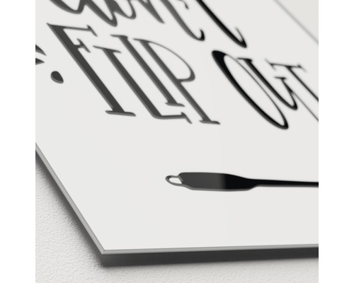 Dekorationstableau mit dem Schriftzug Don''t Flip Out