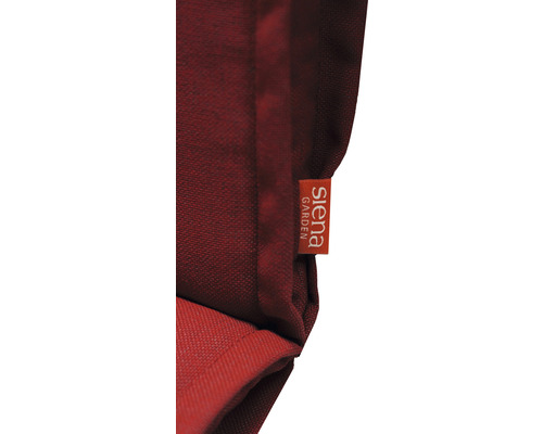 Detailaufnahme eines Textils mit Siena Garden Logo