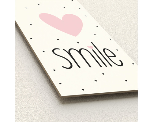 Dekoratives Bild mit Herz- und Lächeldesign