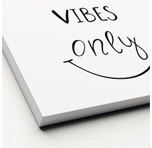 Leinwandbild mit dem Schriftzug Vibes Only