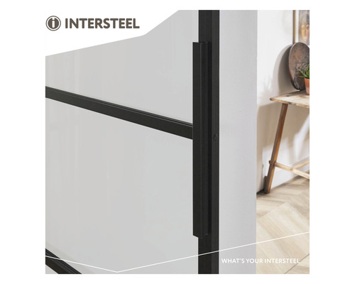 Intersteel Tür mit schwarzem Rahmen