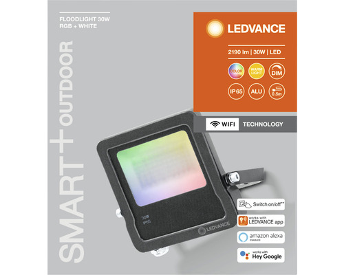 LEDVANCE Smart Plus Outdoor Flutlichtstrahler 30 Watt für den Außenbereich