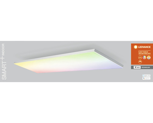 LED Panel Ledvance Smart WF Planon Frameless 40 W, 120x30 mm, Lichtfarbe einstellbar, RGBW 1-flammig IP 20, weiß LED Panel Ledvance Smart WF Planon Frameless 40 W, 120x30 mm, Lichtfarbe einstellbar, RGBW 1-flammig IP 20, weiß