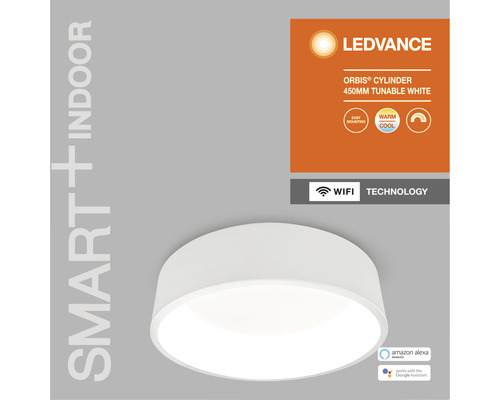 Ledvance Orbis Zylinder Deckenleuchte, 450 mm, tunable white mit WLAN Technologie