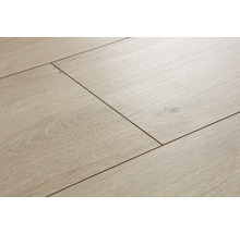 Nahaufnahme von Laminatboden mit Holzstruktur