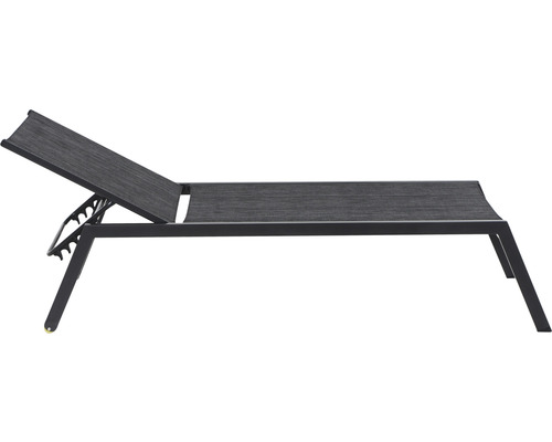Gartenliege aus Metall und Textil
