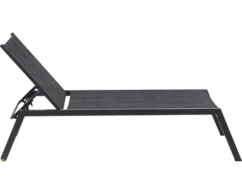 Verstellbare Gartenliege mit Aluminiumrahmen und Textilbespannung