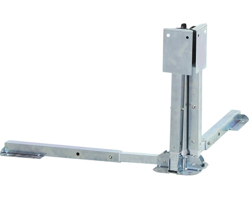 Silberfarbene Hebebühne für Anhänger