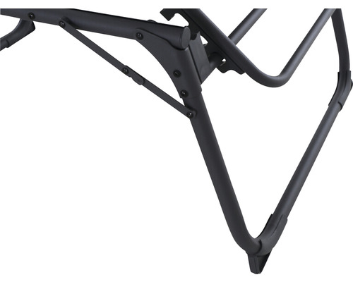 Detailansicht des Gestells eines Relaxsessels.